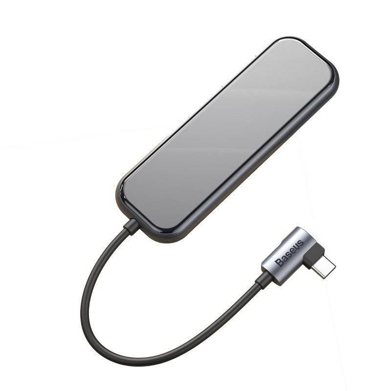 Docking Station Baseus conectare PC USB Type-C USB 3.0 x 3 USB Type C x 1 PD 20V 3A HDMI x 1 Gri thumb