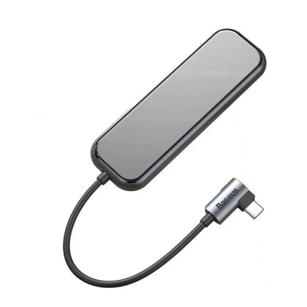 Docking Station Baseus conectare PC USB Type-C USB 3.0 x 3 USB Type C x 1 PD 20V 3A HDMI x 1 Gri
