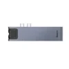 Docking Station Baseus conectare PC USB Type-C x 2 USB 3.0 x 2 USB Type C x 1 PD 87W HDMI x 1 Gri