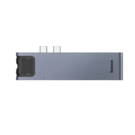 Docking Station Baseus conectare PC USB Type-C x 2 USB 3.0 x 2 USB Type C x 1 PD 87W HDMI x 1 Gri