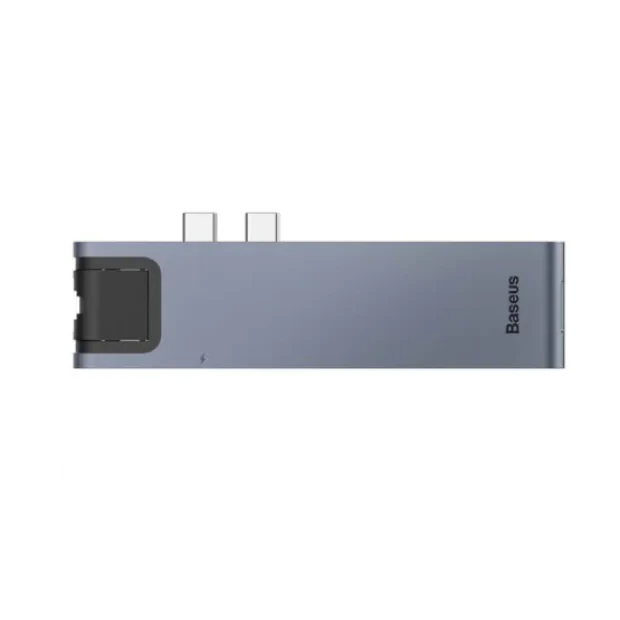 Docking Station Baseus conectare PC USB Type-C x 2 USB 3.0 x 2 USB Type C x 1 PD 87W HDMI x 1 Gri