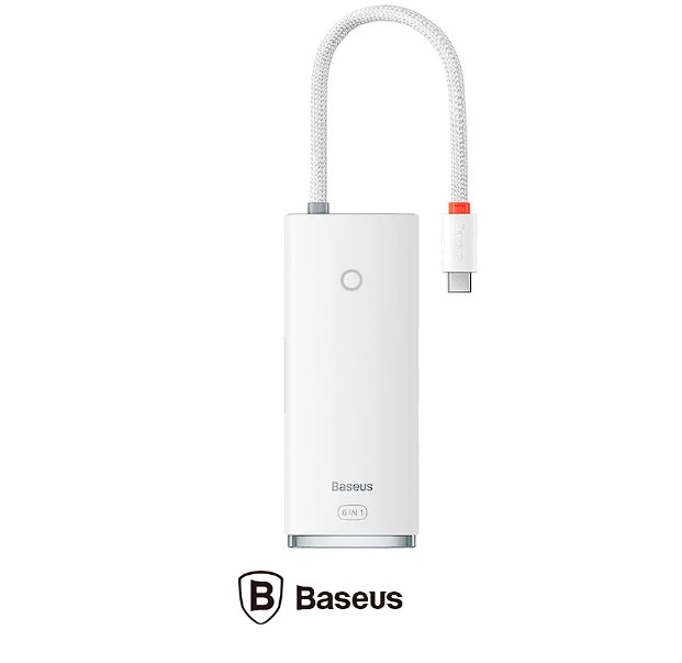 Docking Station Baseus Lite conectare PC USB Type-C USB 3.0 x 2 USB Type C x 1 HDMI x 1 Alb thumb