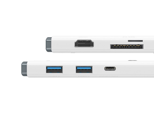 Docking Station Baseus Lite, conectare PC USB Type-C USB 3.0 x 2 USB Type C x 1 PD HDMI x 1 Alb thumb