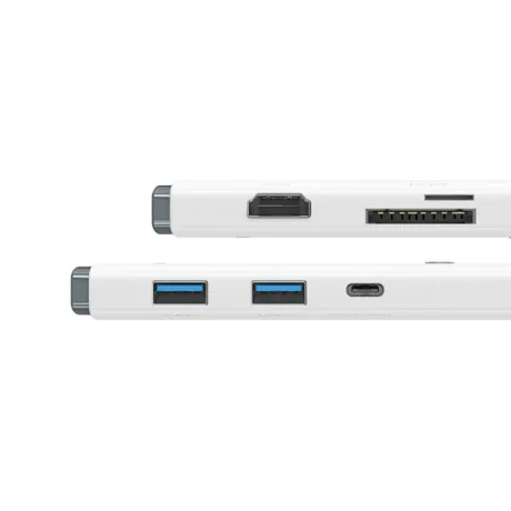 Docking Station Baseus Lite, conectare PC USB Type-C USB 3.0 x 2 USB Type C x 1 PD HDMI x 1 Alb