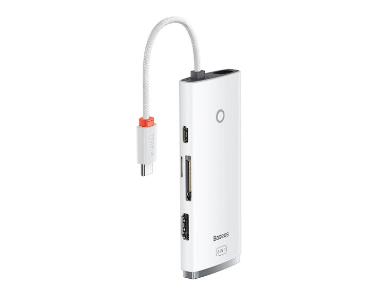 Docking Station Baseus Lite, conectare PC USB Type-C USB 3.0 x 2 USB Type C x 1 PD HDMI x 1 Alb thumb