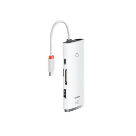 Docking Station Baseus Lite, conectare PC USB Type-C USB 3.0 x 2 USB Type C x 1 PD HDMI x 1 Alb