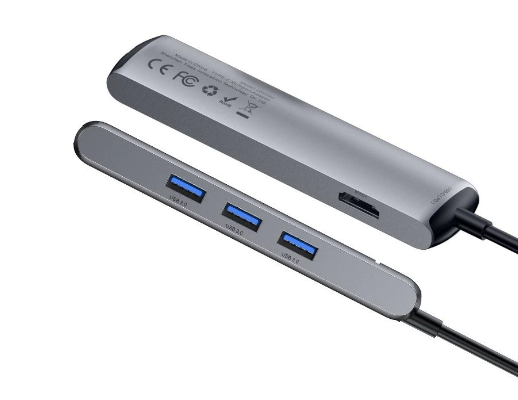 Docking Station Baseus Mechanical Eye conectare PC USB Type-C USB 3.0 x 3 USB Type C x 1 PD 87W HDMI x 1 Gri thumb