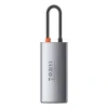 Docking Station Baseus Metal Gleam conectare PC USB Type-C USB 3.0 x 1 USB 2.0 x 1 USB Type C x 1 PD 100W 5A HDMI x 1 Gri