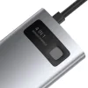 Docking Station Baseus Metal Gleam conectare PC USB Type-C USB 3.0 x 1 USB 2.0 x 1 USB Type C x 1 PD 100W 5A HDMI x 1 Gri