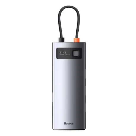 Docking Station Baseus Metal Gleam conectare PC USB Type-C USB 3.0 x 4 Gri