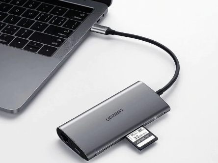 Docking station Ugreen CM121 conectare PC USB Type-C USB 3.0 x 3 gri thumb