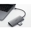 Docking station Ugreen CM121 conectare PC USB Type-C USB 3.0 x 3 gri