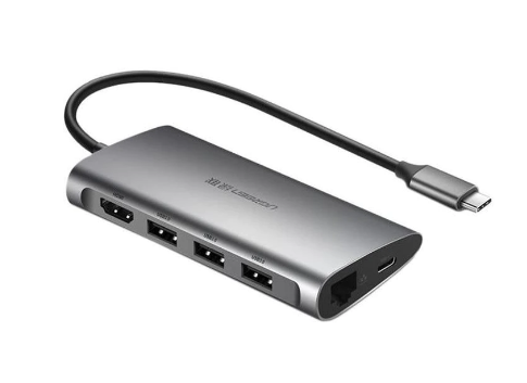 Docking station Ugreen CM121 conectare PC USB Type-C USB 3.0 x 3 gri thumb