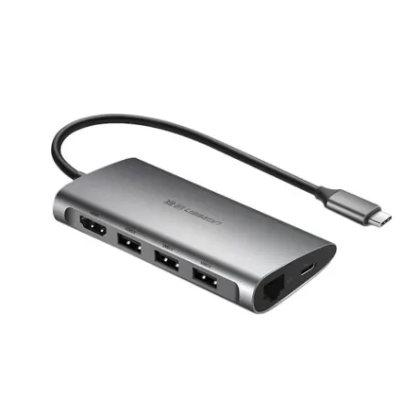 Docking station Ugreen CM121 conectare PC USB Type-C USB 3.0 x 3 gri