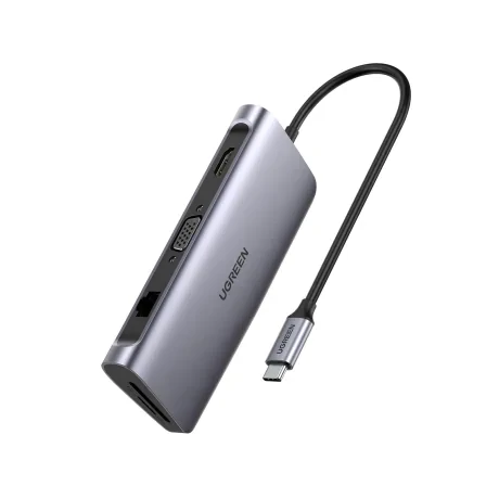 Docking station Ugreen CM179 conectare PC USB Type-C USB 3.0 x 3 gri