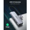 Docking station Ugreen CM195 conectare PC USB Type-C USB 3.0 x 2 gri