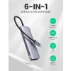 Docking station Ugreen CM195 conectare PC USB Type-C USB 3.0 x 2 gri