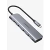 Docking station Ugreen CM195 conectare PC USB Type-C USB 3.0 x 3 gri