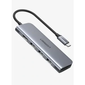Docking station Ugreen CM195 conectare PC USB Type-C USB 3.0 x 3 gri