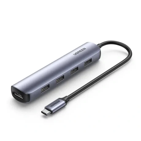 Docking Station Ugreen CM417 conectare PC USB Type-C USB 3.0 x4 gri