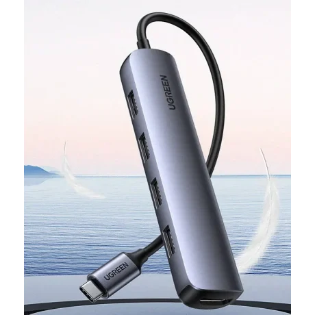 Docking Station Ugreen CM417 conectare PC USB Type-C USB 3.0 x4 gri
