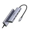 Docking station Ugreen CM511 conectare PC USB Type-C USB 3.0 x 3 gri