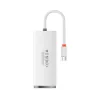 Hub Extern Baseus Lite USB 3.0 x 4 conectare prin USB Type-C lungime 0.25m Alb