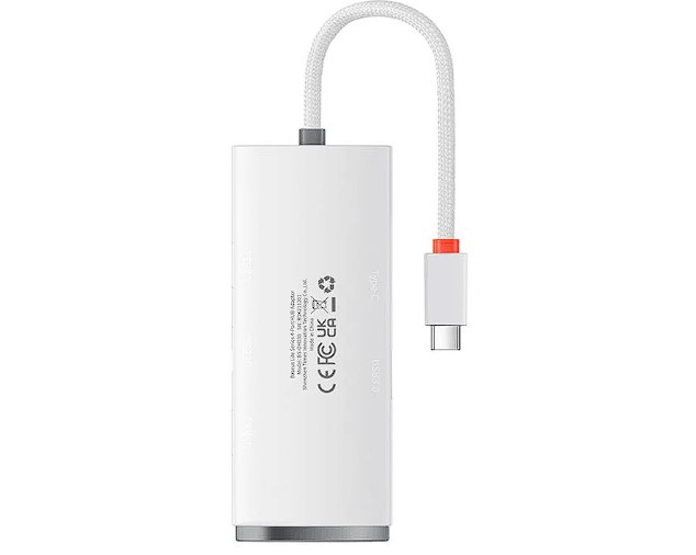 Hub Extern Baseus Lite USB 3.0 x 4 conectare prin USB Type-C lungime 2m Alb thumb