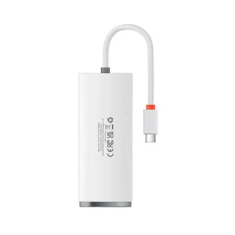 Hub Extern Baseus Lite USB 3.0 x 4 conectare prin USB Type-C lungime 2m Alb