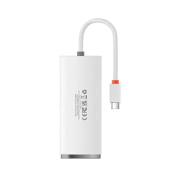 Hub Extern Baseus Lite USB 3.0 x 4 conectare prin USB Type-C lungime 2m Alb
