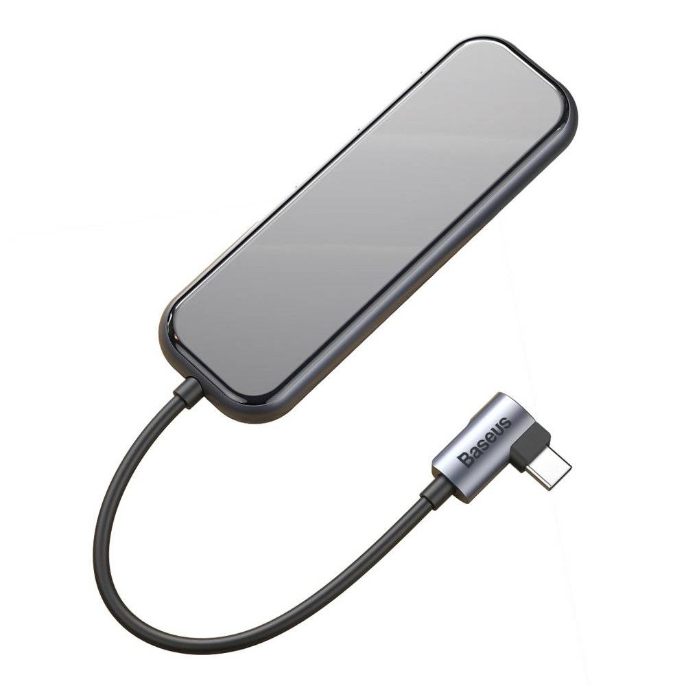 Hub Extern Baseus Multi-Functional USB 3.0 x 4 + USB Type-C PC 20V/3A conectare prin Type-C Gri thumb