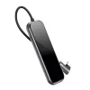 Hub Extern Baseus Multi-Functional USB 3.0 x 4 + USB Type-C PC 20V/3A conectare prin Type-C Gri