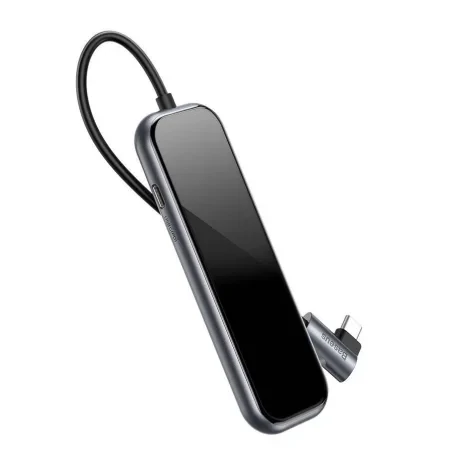Hub Extern Baseus Multi-Functional USB 3.0 x 4 + USB Type-C PC 20V/3A conectare prin Type-C Gri