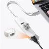 Hub extern Ugreen CM416 USB 3.0 x 3 conectare prin USB Type-C 1 x RJ-45 alb