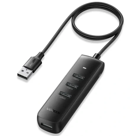 Hub extern Ugreen CM416 USB 3.0 x 4 conectare prin USB 3.0 1m negru
