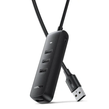Hub extern Ugreen CM416 USB 3.0 x 4 conectare prin USB 25cm negru