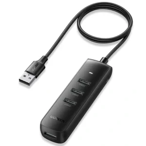 Hub extern Ugreen CM416 USB 3.0 x 4 conectare prin USB 25cm negru