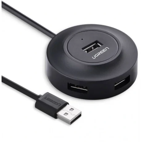 Hub extern Ugreen CR106 USB 2.0 x 4 conectare prin USB 2.0 1m negru