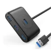 Hub extern Ugreen CR113 USB 3.0 x 4 conectare prin USB 3.0 1m negru
