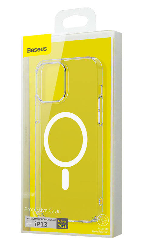 Husa Cover Baseus Crystal Magnetic pentru Iphone 13 Transparent thumb