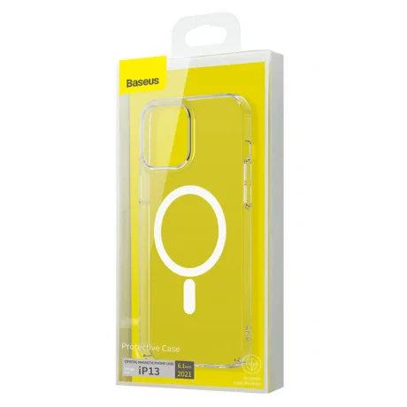 Husa Cover Baseus Crystal Magnetic pentru Iphone 13 Transparent