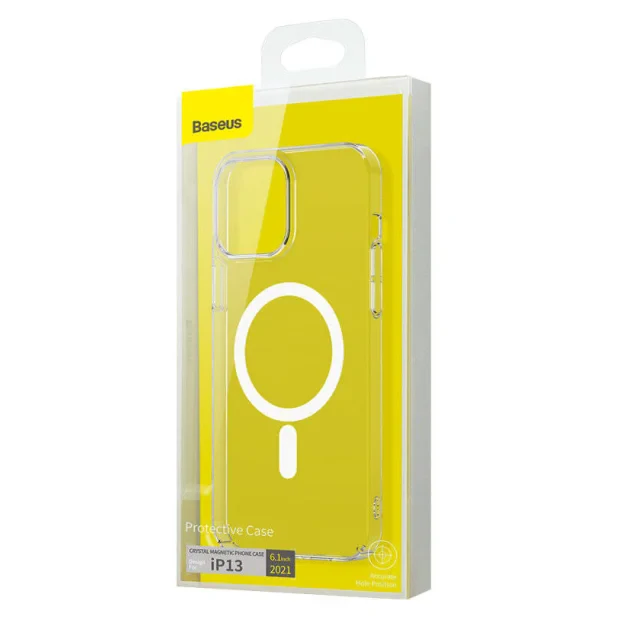 Husa Cover Baseus Crystal Magnetic pentru Iphone 13 Transparent