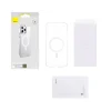 Set Husa Cover + Folie Sticla Baseus Crystal Magnetic pentru Iphone 13 Transparent