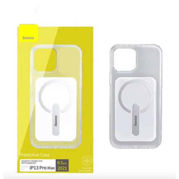 Husa Cover Baseus Magnetic pentru iPhone 13 Pro Transparent