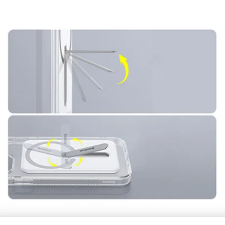 Husa Cover Baseus Magnetic pentru iPhone 13 Pro Max Transparent