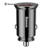 Incarcator Auto Baseus Circular Plastic PPS 1 x USB si 1 x USB Type-C total output 30W Negru