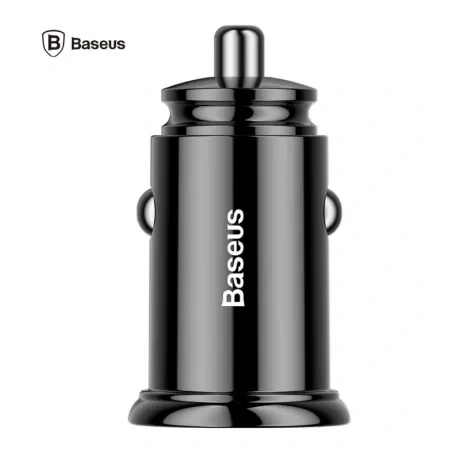 Incarcator Auto Baseus Circular Plastic PPS 1 x USB si 1 x USB Type-C total output 30W Negru