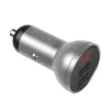 Incarcator Auto Baseus Digital Display 2 x USB total output 24W afisaj digital Argintiu