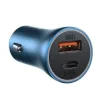 Incarcator Auto Baseus Golden Contactor Pro 1 x USB si 1 x USB Type-C total output 40W Albastru