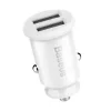 Incarcator Auto Baseus Grain 2 x USB 5V/3.1A Alb